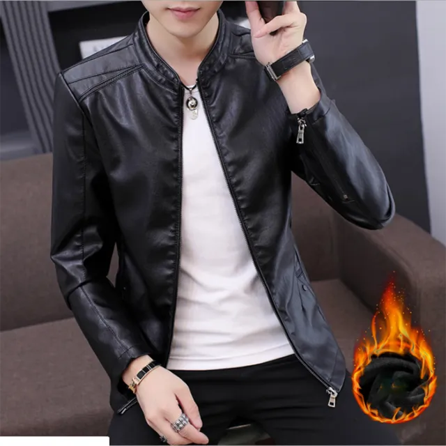 2019 New Men's Leather Locomotive Coat Autumn Korean Edition Healing Fashion Leather Jacket Man