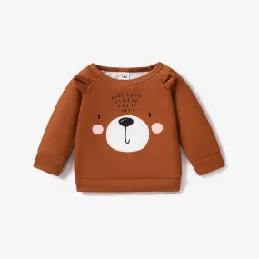 Baby Boy/Girl Cartoon Animal Print 3D Ears Long-sleeve Pullover