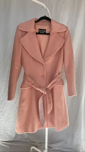 Boutique Moshino Pink Wool-Blend Coat