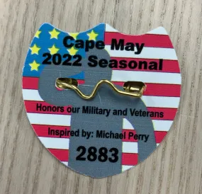 Cape May 2022 Active Military/Veteran Seasonal Beach Tag