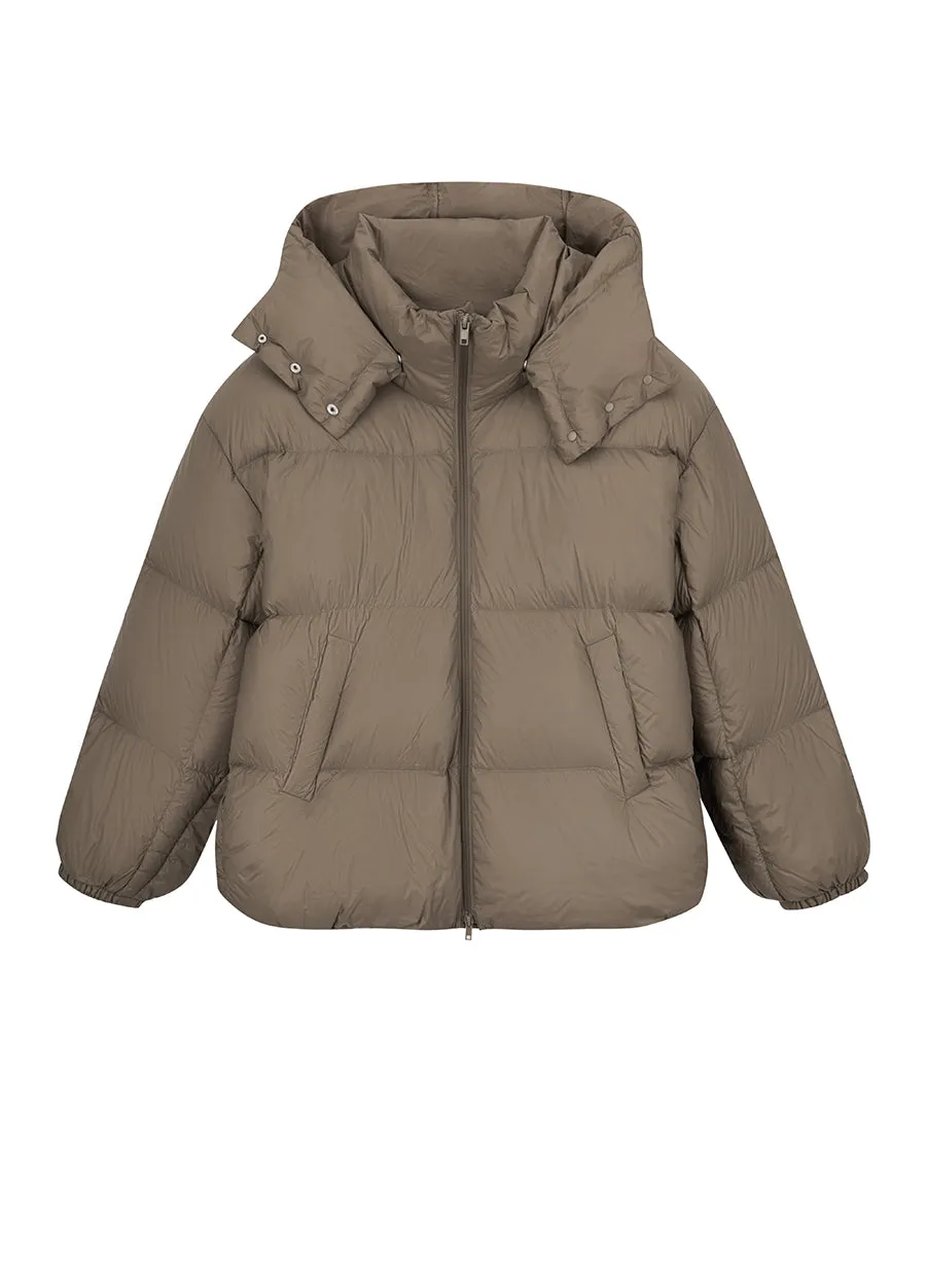 Coat / JNBY Relaxed  Hooded Goose Down Coat