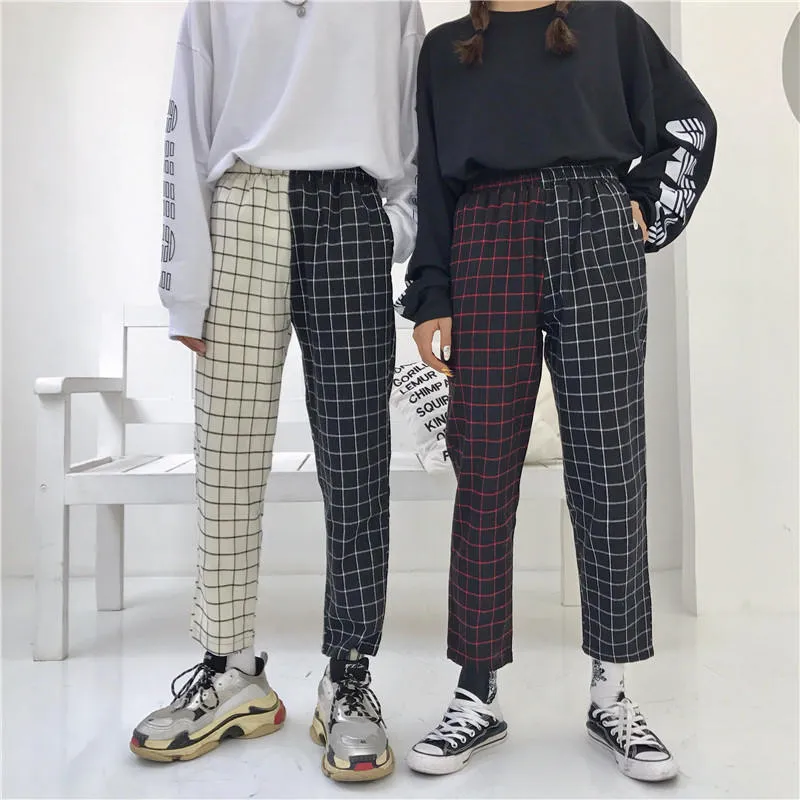 Elastics High Waist Causal Straight Pants