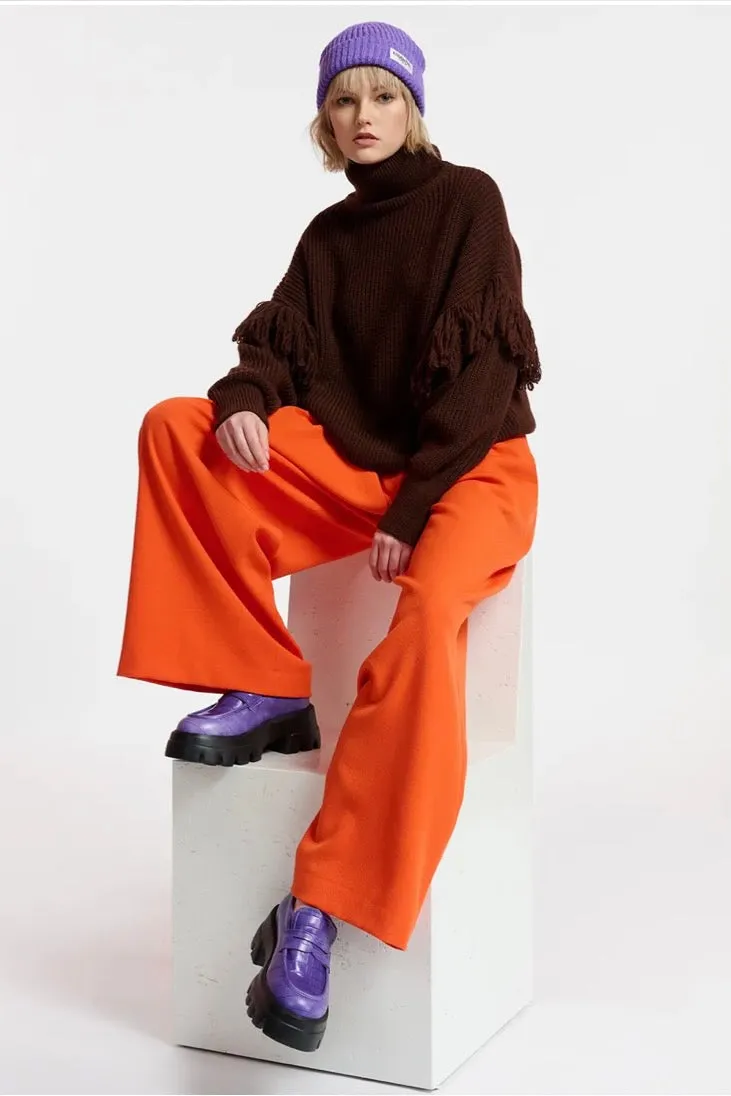 Essentiel Antwerp - Employee Wide Leg Pant: Curcuma