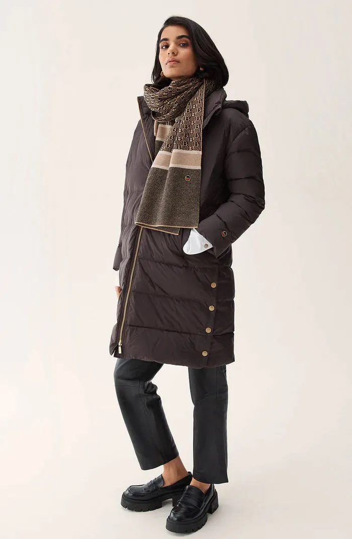 Farida Down Coat - Chocolat