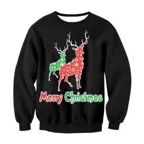 Festive Deer Ugly Christmas Sweater