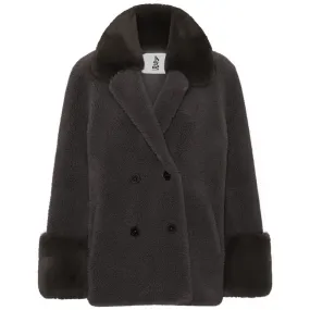Fiona Wool Coat Short - Chocolate Brown