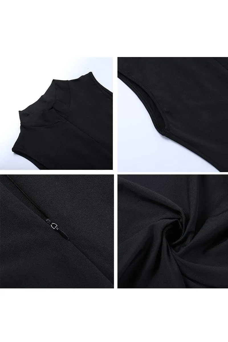 JB003 Fishnet Sleeveless Jumpsuits