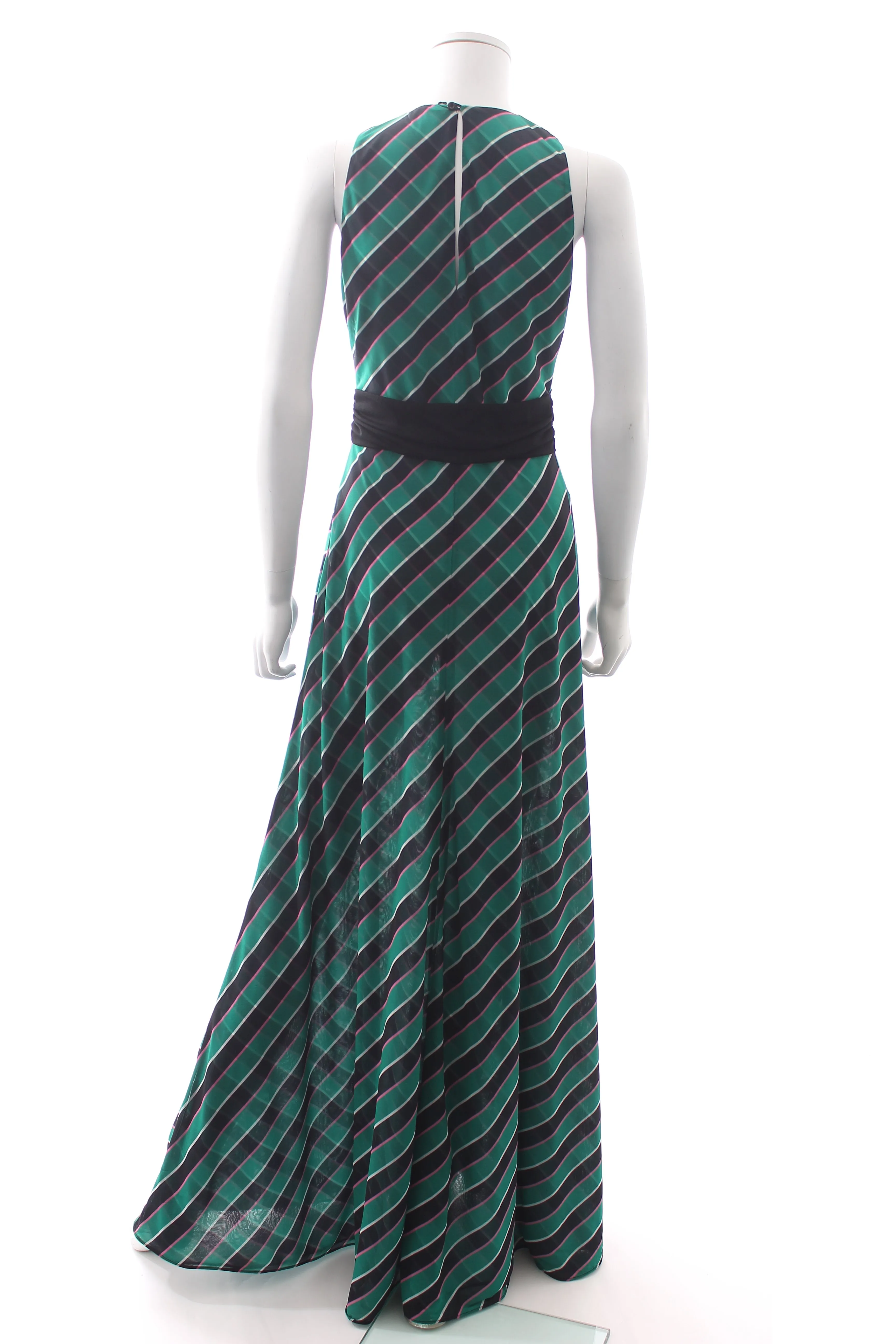 Marco de Vincenzo Striped Jersey Maxi Dress