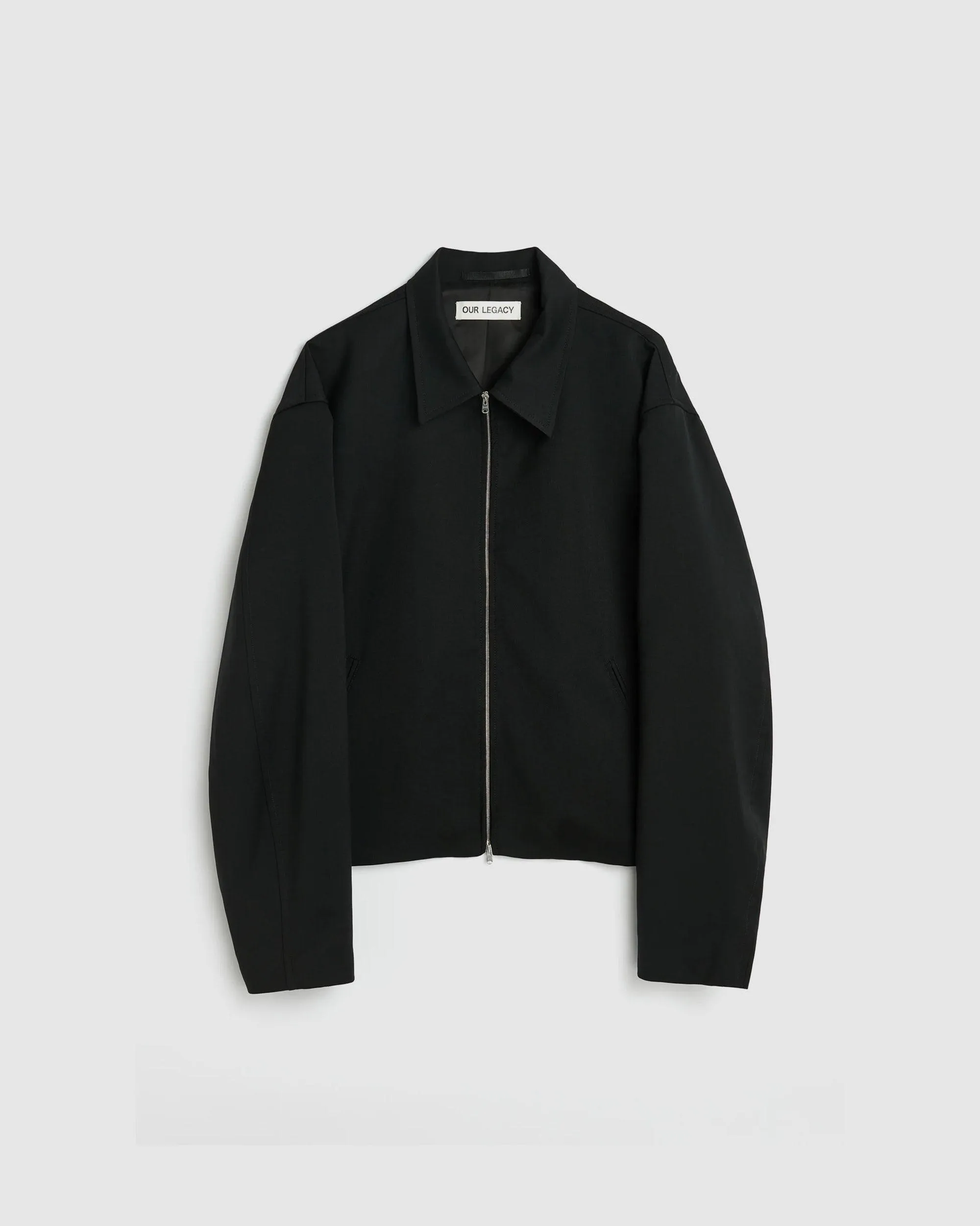 Mini Jacket Black Worsted Wool
