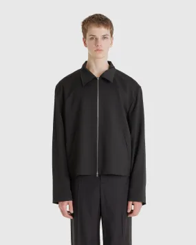 Mini Jacket Black Worsted Wool