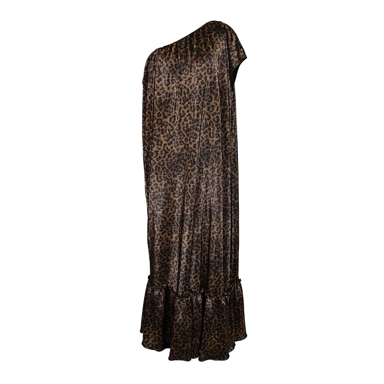 Panther Slink One Shoulder Maxi Dress