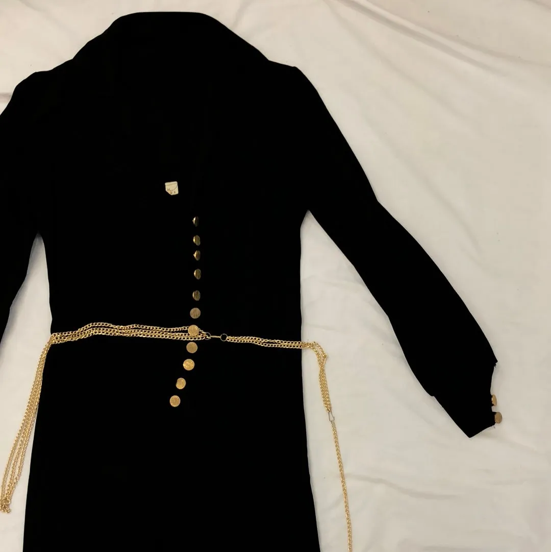 Vintage Black Bell Bottom Flared Jumpsuit