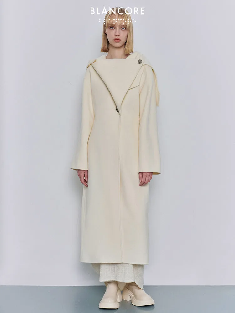 waist wool coat