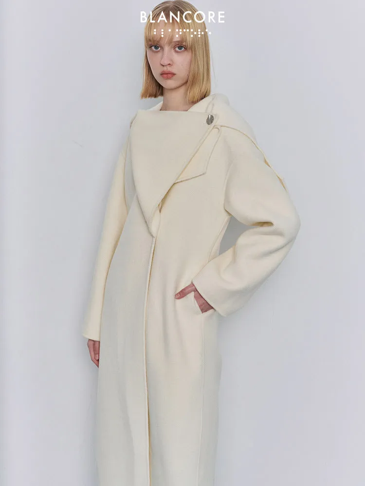 waist wool coat