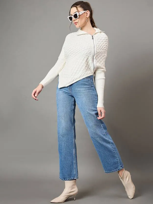 White Elegance Woolen Sweater