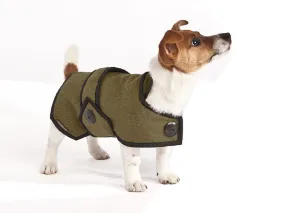 Wool Dog Coat (Khaki Green)